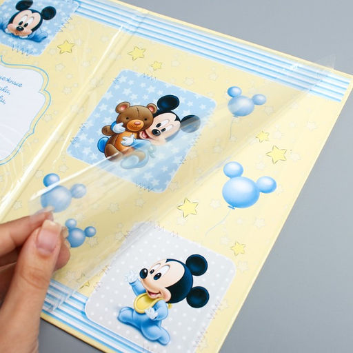 Свидетельство о рождении Микки малыш, Микки Маус, размер файла 14,2 x 20,5 см Disney (новый формат свидетельства)  фото 4