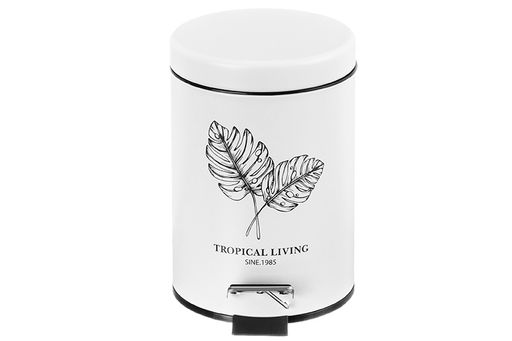 Контейнер для мусора 3 л 22*17*24,5 см с педалью, белый