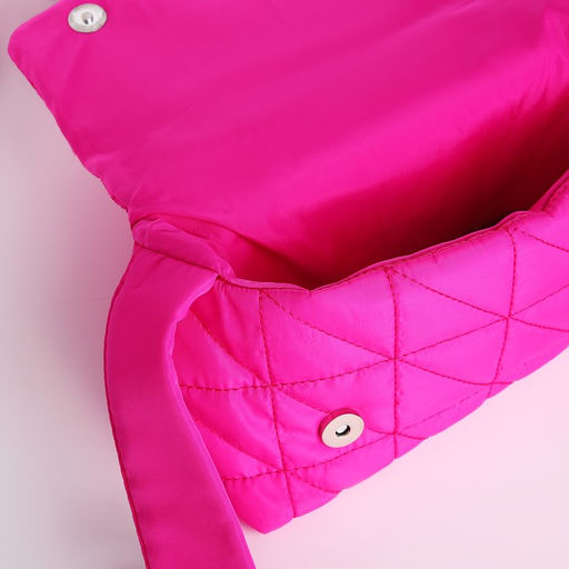 Сумка стеганная на плечо, 25*14 х 14*6 см см, отдел на молнии, цвет красный - Nazamok фото 9