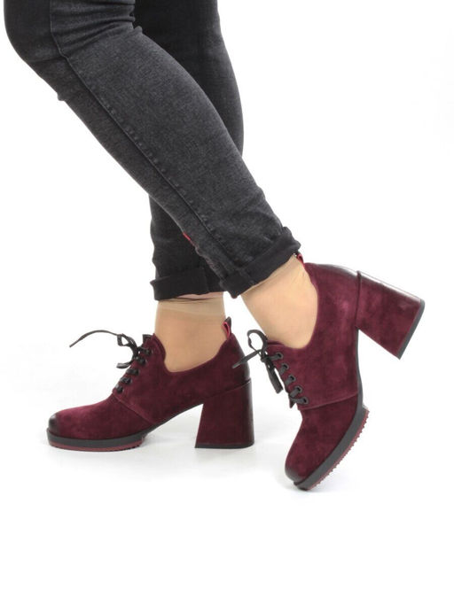 01-FDX122-2P WINE Ботильоны женские (натуральная замша) - No name фото 3