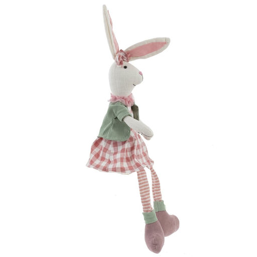 Игрушка набивная "Заяц/Зайка", L13 W12 H62/28 см, 2в.