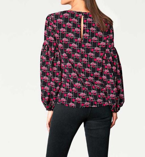 Блузка, черно-розовая - Ashley brooke фото 4