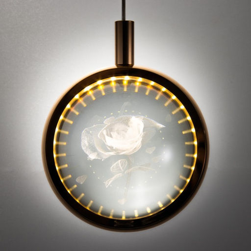 Светильник «Роза» LED 7 Вт 4000К золото 11×10×11-110 см BayerLux