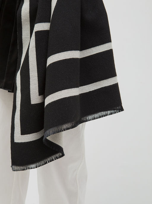 В составе шерсть и кашемир! теплый двусторонний палантин - Tantino фото 6