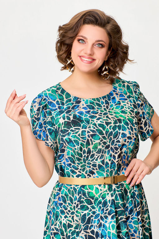 Блуза Swallow 803.2 черный+серебряный узор фото 1085