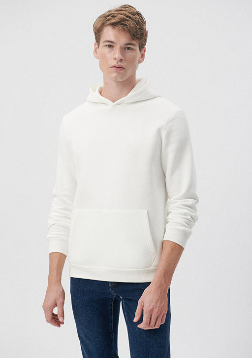 Mavi Logo Baskl Kaponlu Siyah Sweatshirt  фото 3