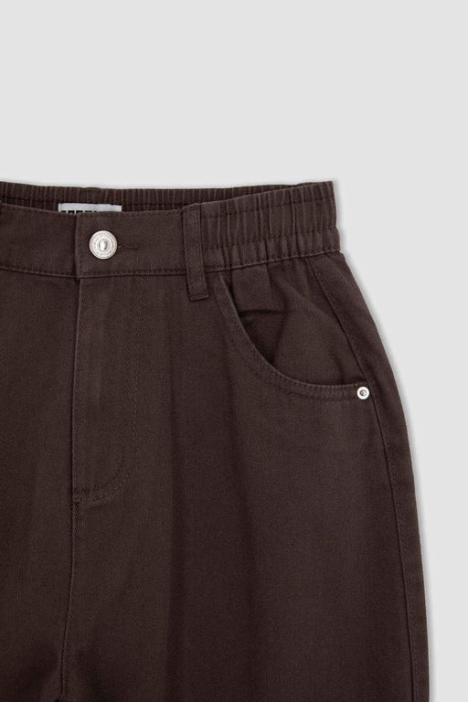 Брюки Cool Jogger стандартного кроя из габардина из 100 % хлопка - Defacto фото 9