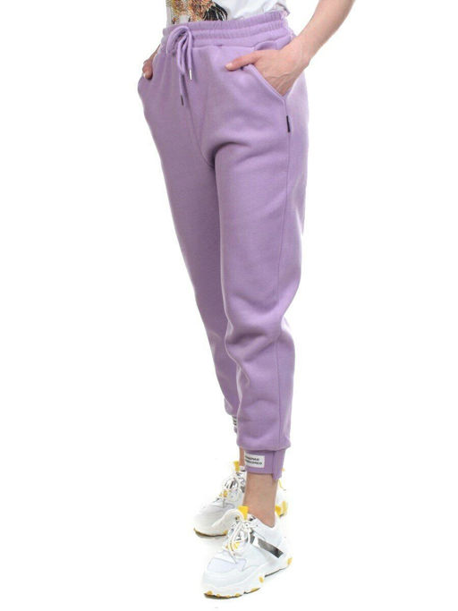 05 LILAC Брюки спортивные женские на флисе (100% хлопок) 7986