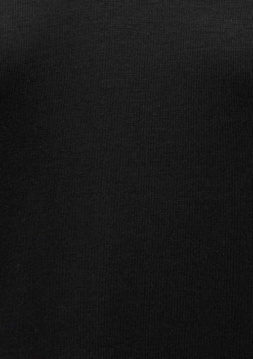 Uzun Kollu Siyah Basic Tisort - Mavi фото 6