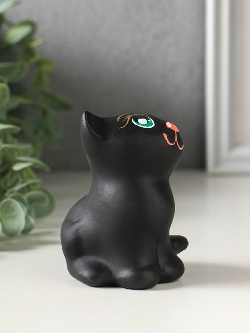 Фигурка керамика «Котёнок Мурзик», 7×8×9 см