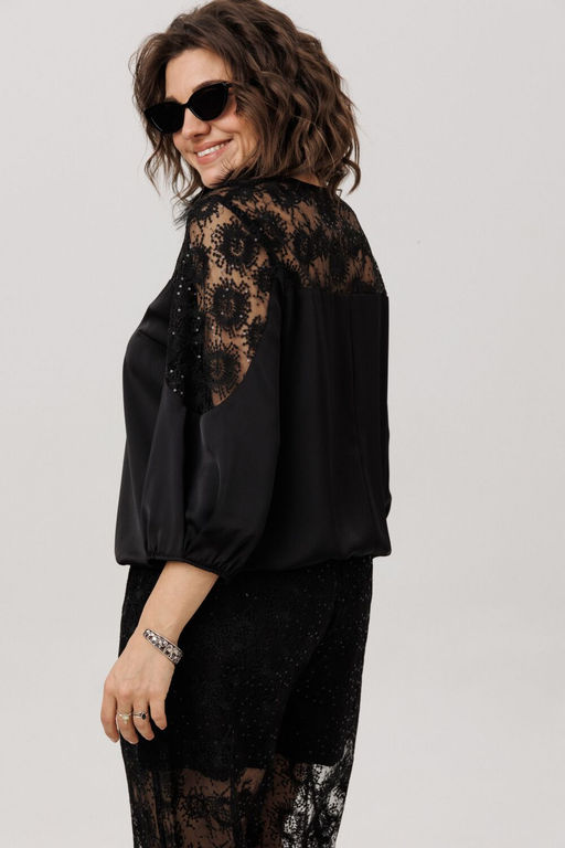 Блуза ANELLI 1790 черный бриллиант