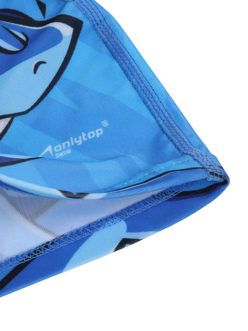 Шапочка для плавания детская ONLYTOP Swim «Акула», тканевая, обхват 46-52 см, МИКС