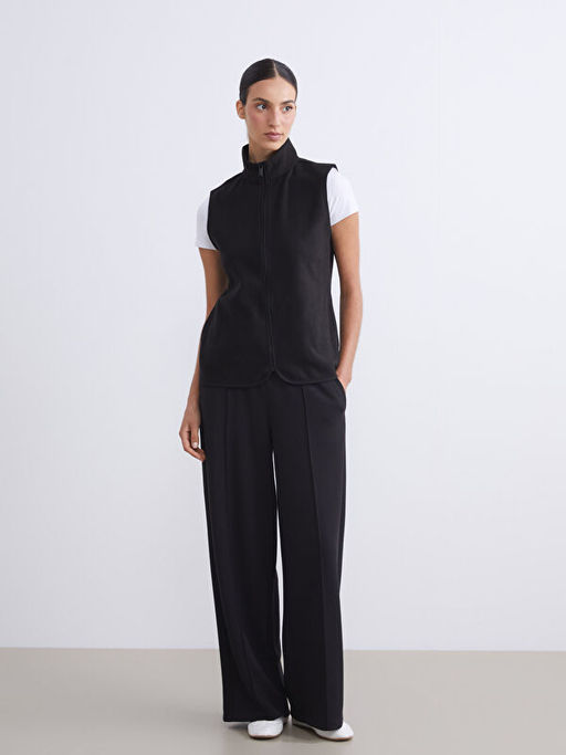 Dik Yaka Kad?n Polar Yelek