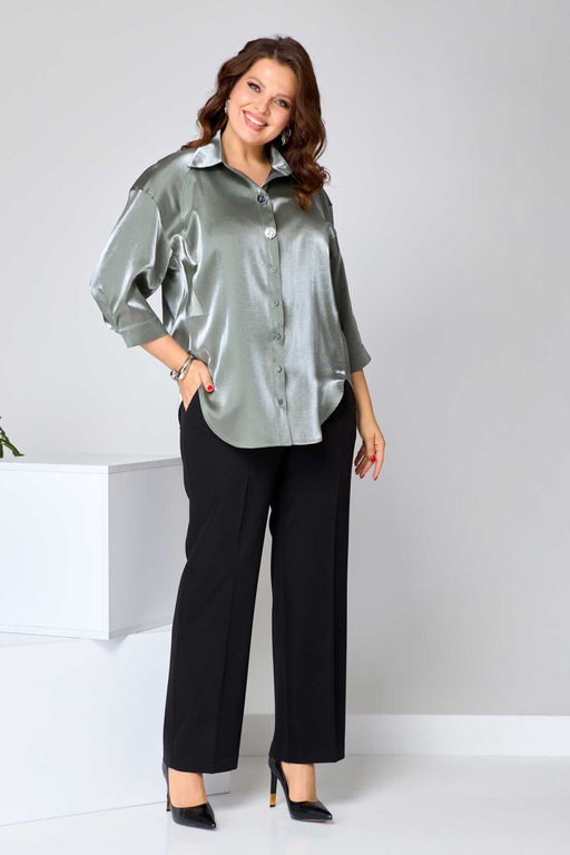 Блуза Асолия 4094 хаки