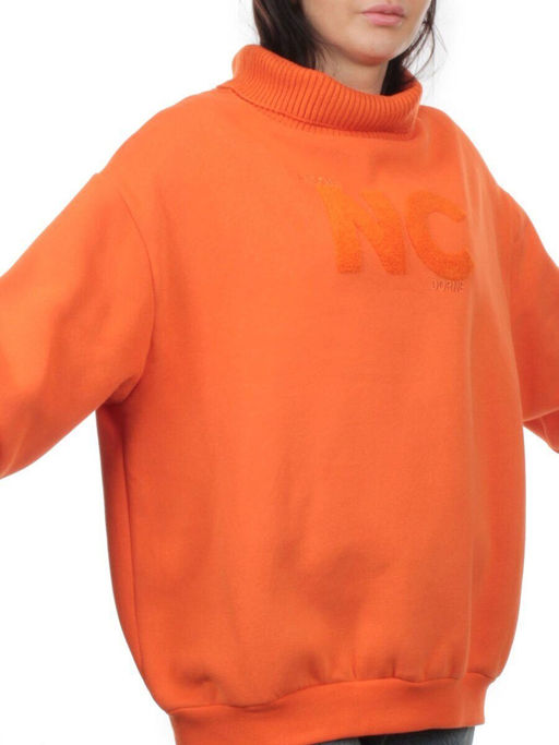 2510 ORANGE Толстовка женская (85% хлопок, 10% полиэстер, 5% спандекс) - Fashion фото 4