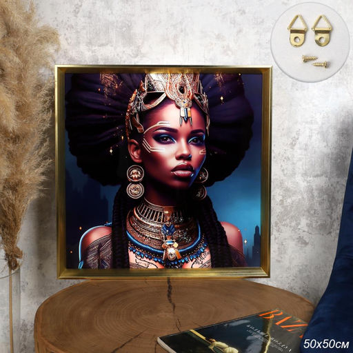 Картина 50х50 Африканка / RW-0351 /уп 24/ - Галеонтрейд фото 2