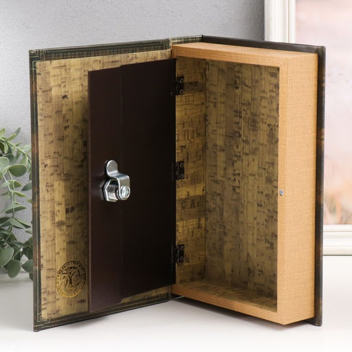 Сейф-книга дерево кожзам Ангелы.Винтаж 26х17х5 см - Simaland фото 4