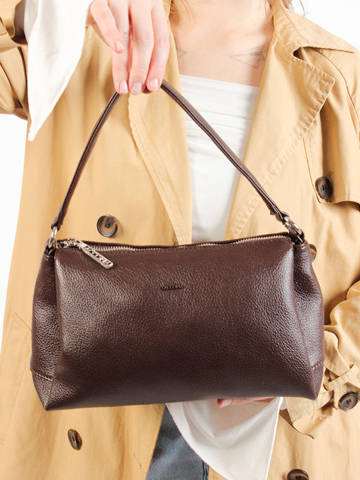 LACCOMA сумка Нинель-Y2005-коричневый эко кожа хлопок фото 7