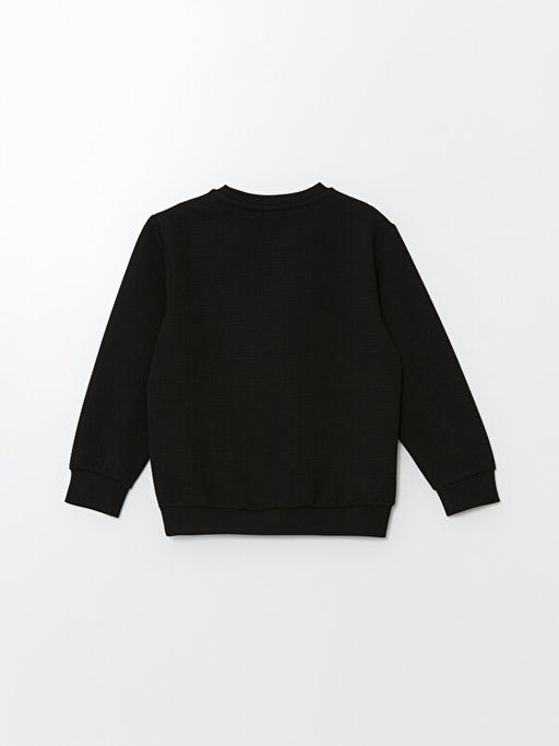 Bisiklet Yaka Uzun Kollu Erkek ?ocuk Sweatshirt - Waikiki фото 3