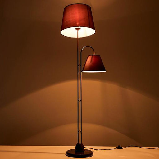 Торшер 1063/2, 2×40 Вт Е27, коричневый-шоколад