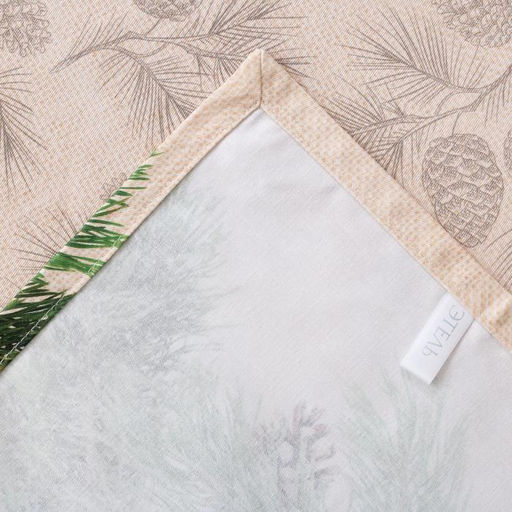 Скатерть новогодняя "Этель" Еловые ветви 220х148+/- 3см, 100% хл, саржа 190 гр/м2