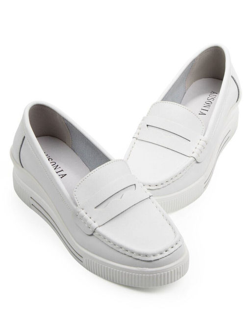 06-YD267-1 WHITE Туфли женские (натуральная кожа)