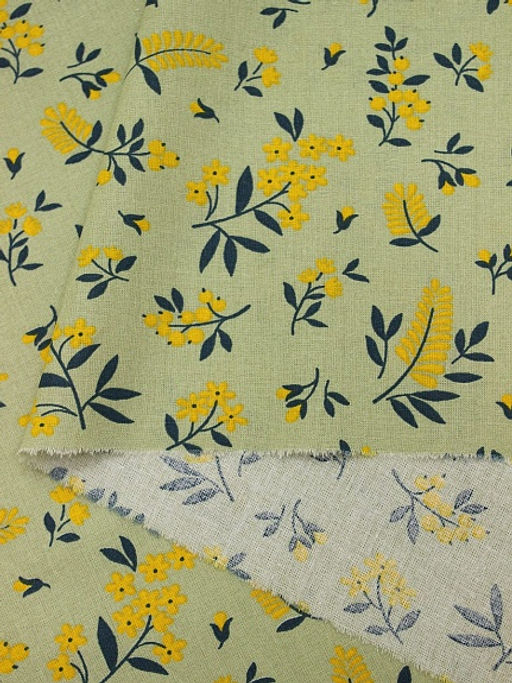 Перкаль Хизер цв.желтый, ш.1.5м, хлопок-100%, 115гр/м.кв - Купава фото 5