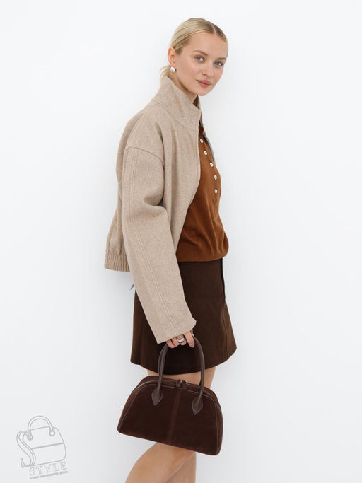 Сумка женская кожаная 88018NN coffee Natale Navetta