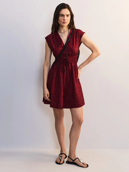 Платье из вискозы с принтом ZR2605012915-208 / Zarina