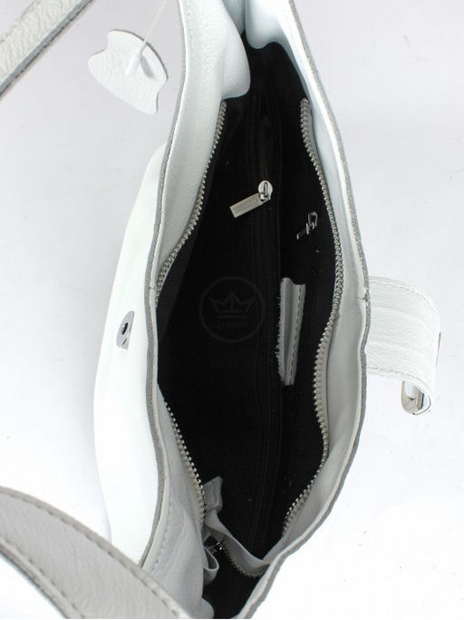 Сумка женская натуральная кожа JRP-2046-9, 1отд+карм/пер, плечевой ремень, белый SALE 264370 - Adelia фото 3