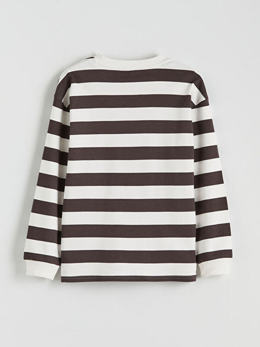 Bisiklet Yaka ?izgili Erkek ?ocuk Ti??rt