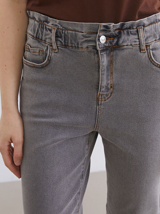 Slim Mom Kad?n Jean Pantolon