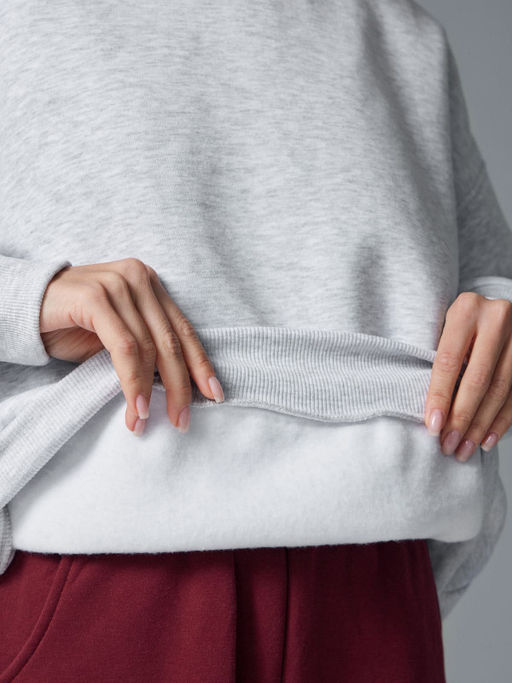 Утепленный свитшот оверсайз - NEVERLATE фото 4