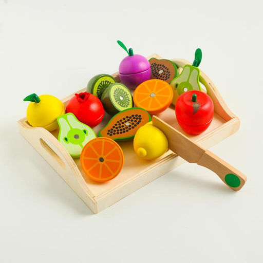 Игровой набор продуктов Солнечные фрукты, на подносе