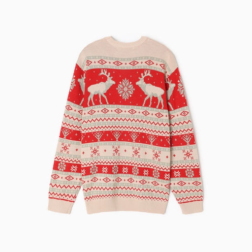 Свитер вязаный новогодний KAFTAN Scandinavia, размер 50, красный