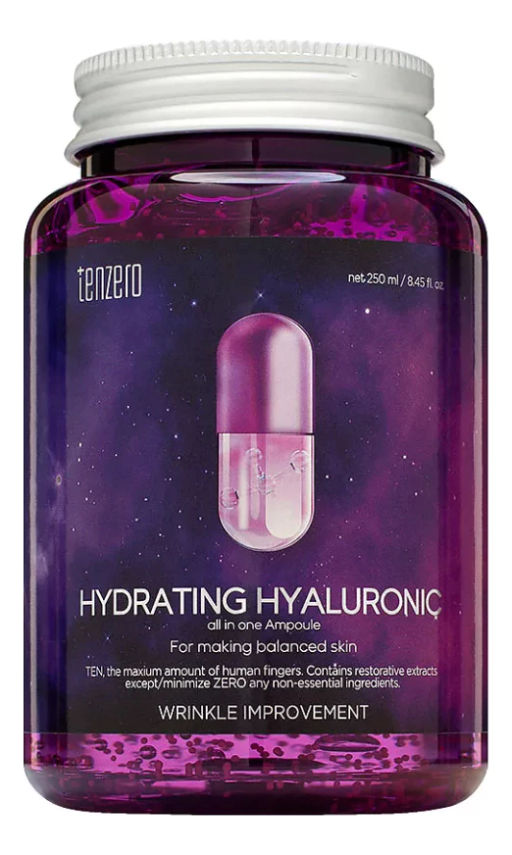 Сыворотка ампульная с гиалуроновой кислотой TENZERO Hydrating Hyaluronic All In One Ampoule, 250ml