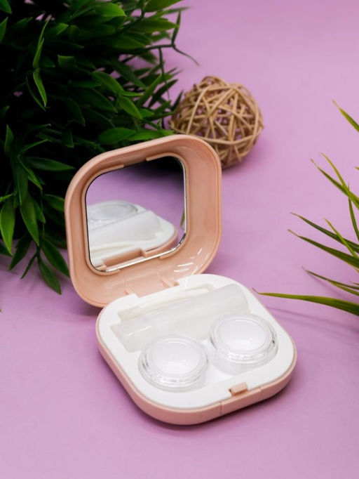 Контейнер для линз Smooth, pink