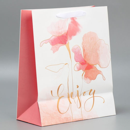 Цена за 2 шт. Пакет подарочный ламинированный, упаковка, тиснение, Нежность, 25?30.5?12.5 см