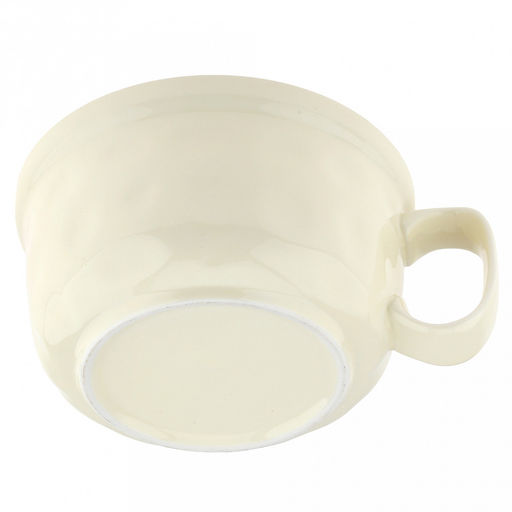 Бульонница керамическая "Семейная" 0,7л, д15,3см, h8,3см, с ручкой, с крышкой - светло-зеленый, общая h13см, рифленый борт, форма "мисосупница", светло-желтый, в коробке (Китай)