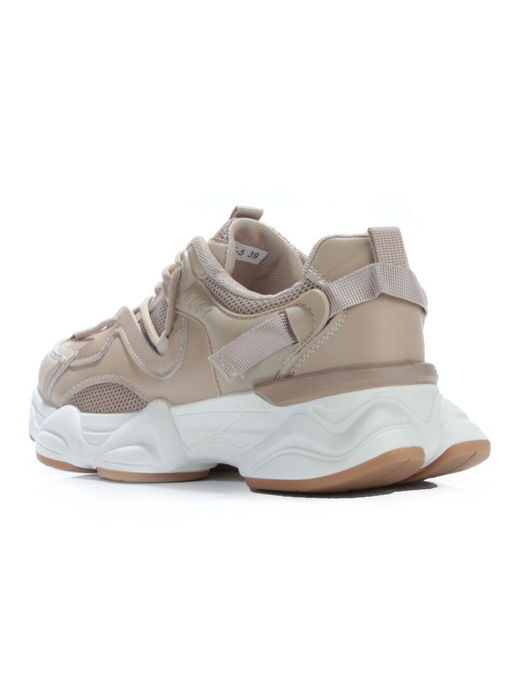 05-6035-5 DK. BEIGE Кроссовки женские (искусственные материалы) - No name фото 5