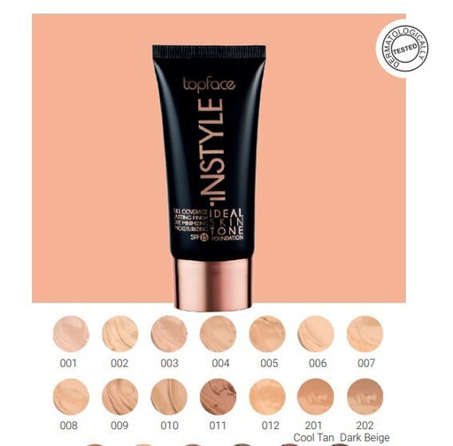 Topface Тональный крем Идеальный тон Instyle "Ideal Skin Tone Foundation" тон 07 30мл PT458