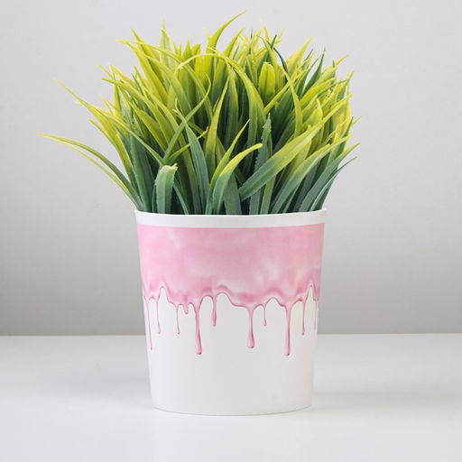 Кашпо для цветов «Текстура», 1.6 л, d=14 см, h=14 см, пластиковое