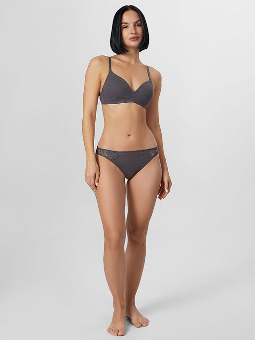 Цена за 2 штуки! Трусы бразилиана женские серые - Mark formelle фото 6