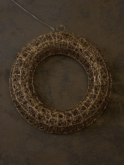 Фигура световая «Венок», 30×30×5 см, 20 LED, батарейки ААх2 (не в компл.), свечение тёплое белое