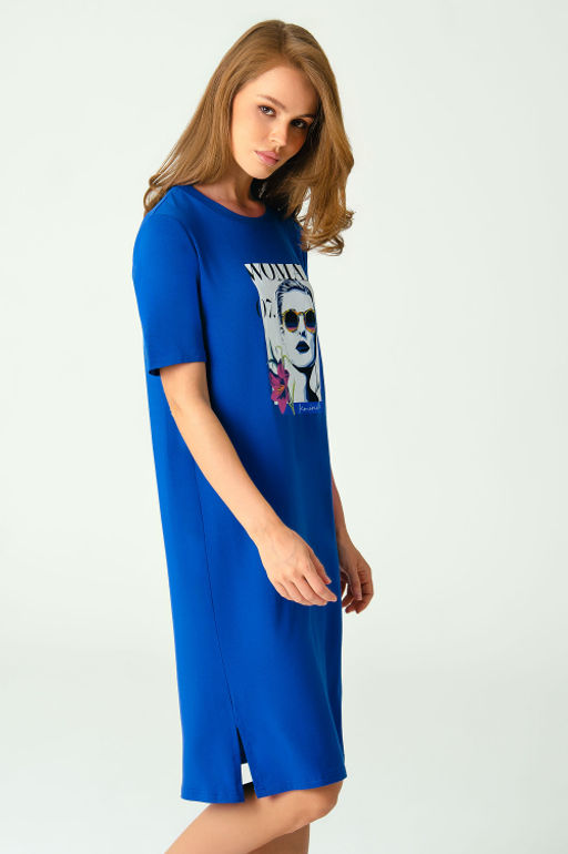 Арт. 8608 Туника женская 42-50 (5 шт) Цвет:коралловый - Калинка фото 15