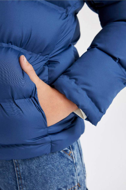 Водоотталкивающее пальто с капюшоном для мальчика - Defacto фото 8