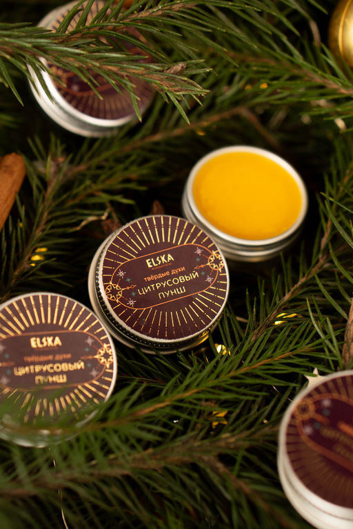 ТВЕРДЫЕ ДУХИ ЦИТРУСОВЫЙ ПУНШ с маслом сладкого миндаля 10 гр (с биркой) - Elska фото 7