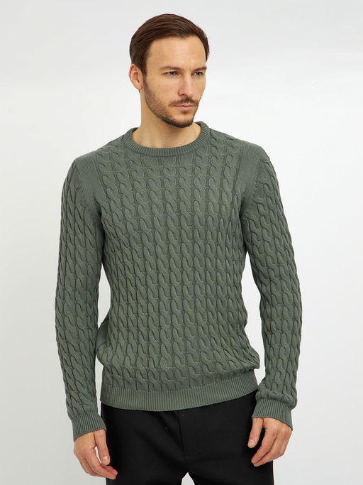 джемпер мужской из хлопка с косами - Glenfield фото 3