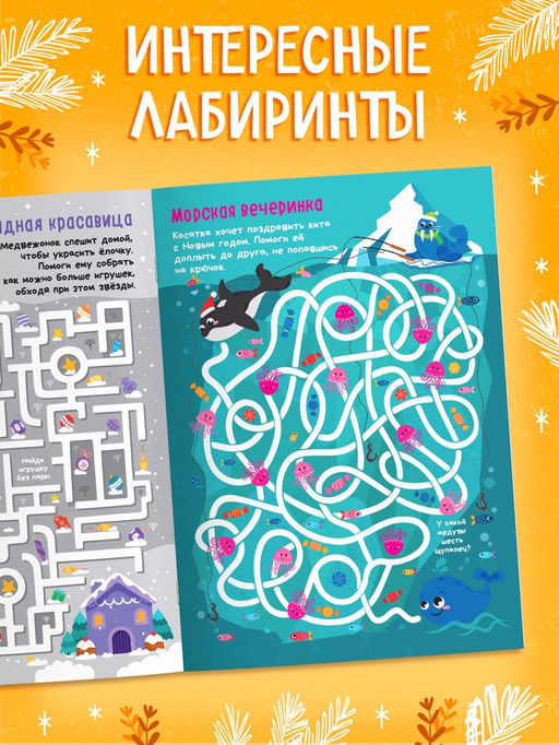 Цена за 4 шт. Книга "Зимние лабиринты"