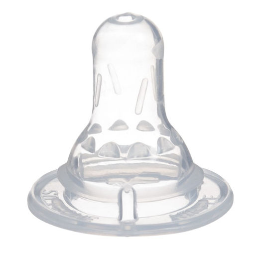 Бутылочка для кормления Basic, классическое горло, стекло, медленный поток., 60 мл., от 0 мес., белая